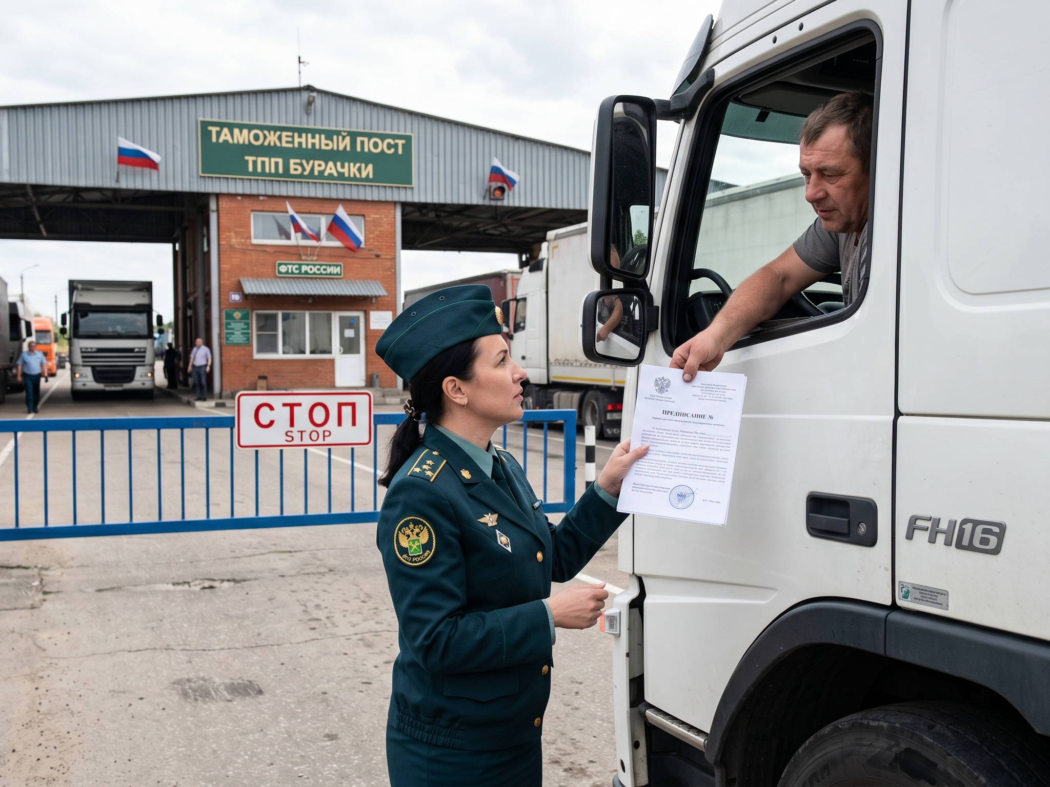 Таможня РФ будет разворачивать фуры без цифрового кода СПОТ