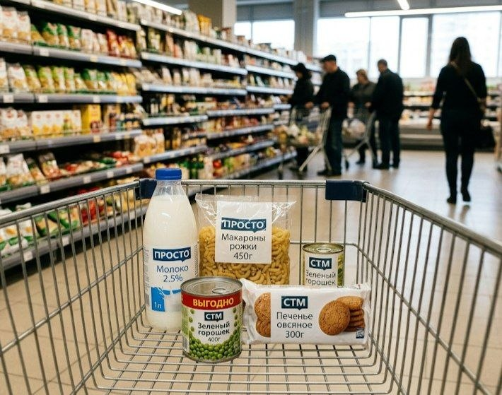 Покупатели в России массово переходят на продуктовые СТМ