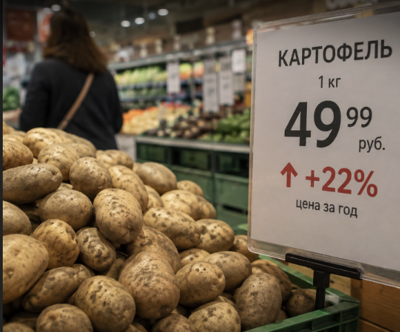 Wholesale Potato Prices in Russia Surge by Nearly 40% Year-on-Year
